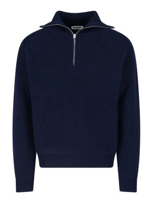 JIL SANDER: Turtlenecks & Polo necks - Zip-up sweater