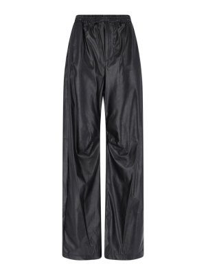 MM6 MAISON MARGIELA: Lederhosen - Lederhose - Schwarz