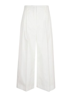 Max Mara: Pantalones casual - Pantalón Casual - Blanco