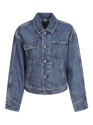 POLO RALPH LAUREN: カジュアルジャケット - カジュアルジャケット - ミディアムウォッシュ