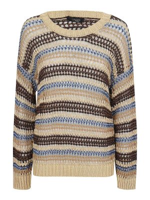 WEEKEND MAX MARA: Suéteres con cuello pico - Suéter Cuello Redondo - Multicolor