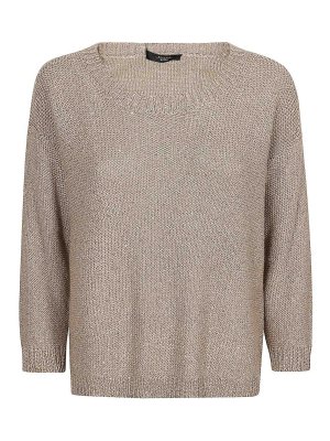 WEEKEND MAX MARA: U-Boot-Ausschnitt - U-Boot-Pullover - Beige