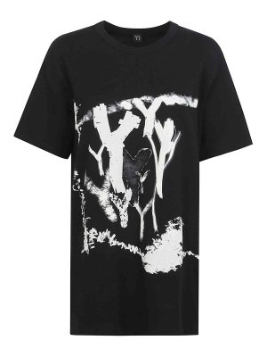 YOHJI YAMAMOTO: T-shirts - T-Shirt - Schwarz