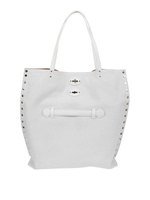 ZANELLATO: Handtaschen - Shopper - Weiß
