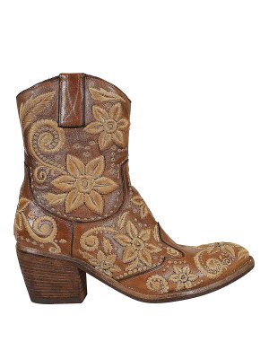 FAUZIAN JEUNESSE: ankle boots - Embroidered boot