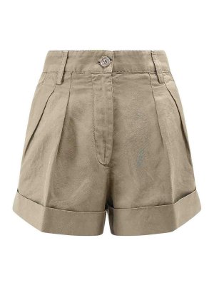 ASPESI: トラウザーショーツ - ショートパンツ - ベージュ