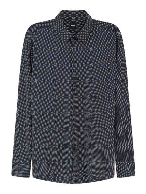Hugo Boss: シャツ - シャツ - ダークブルー