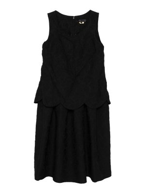 Comme des Garçons Play: knee length dresses - Short dress in jacquard fabric