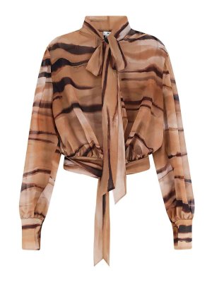 ELISABETTA FRANCHI: shirts - Shirt with animal motif