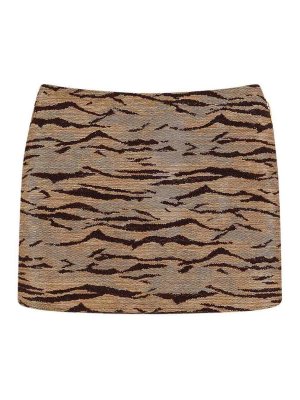 ELISABETTA FRANCHI: Knee length skirts & Midi - Mini skirt with embroidery