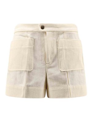 SOEUR: Hosen Shorts - Shorts - Creme