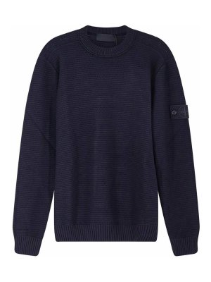 STONE ISLAND: crew necks - Wool and cashmere blend sweater