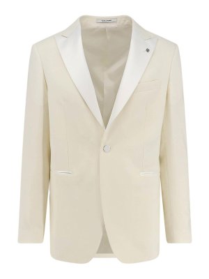TAGLIATORE: blazers - Virgin wool tuxedo blazer