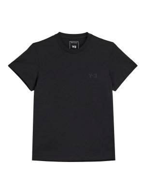 Y-3: t-shirts - Regular cotton T-shirt