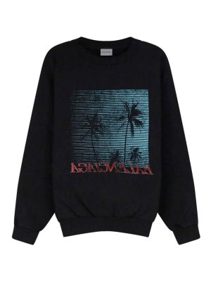BALENCIAGA: Sweatshirts und Pullover - Sweatshirt - Schwarz