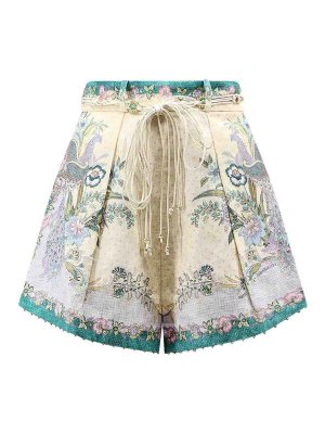 ZIMMERMANN: Trousers Shorts - Indra linen shorts