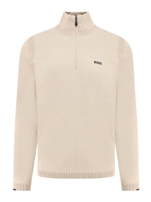 Hugo Boss: Pull col rond - Pull Col Rond - Beige