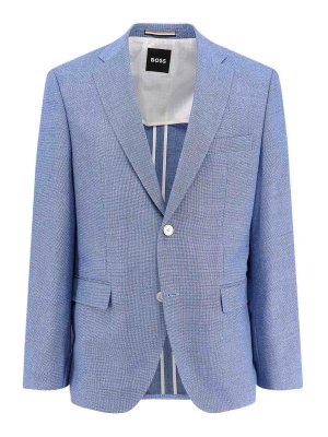 Hugo Boss: blazers - Lined virgin wool blend jacket