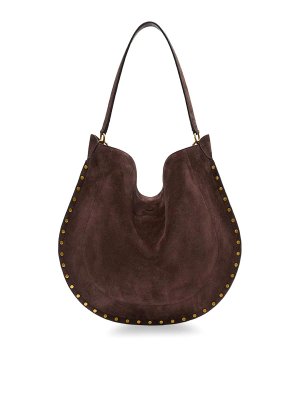 ISABEL MARANT: shoulder bags - Oskan hobo shoulder bag in suede
