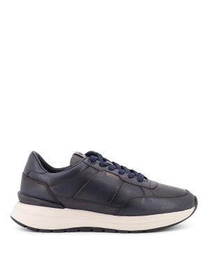 Hugo Boss: trainers - Low-top leather sneakers