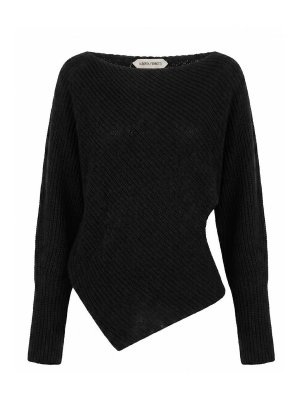 ALBERTA FERRETTI: boat necks - Wide Boat-Neck Sweater
