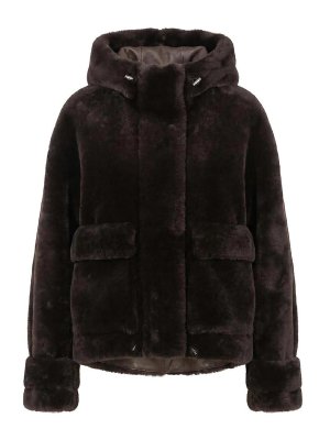 Blancha: Pelz und Shearling - Pelz - Dunkelbraun