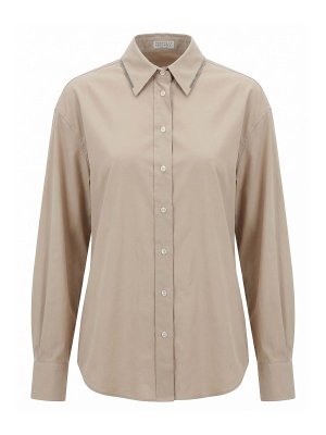 BRUNELLO CUCINELLI: シャツ - シャツ - ライトグレー