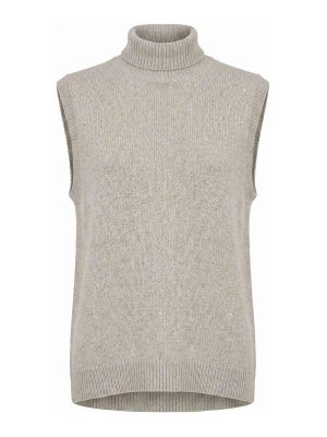 BRUNELLO CUCINELLI: Rollkragenpullover  und Polo-Ausschnitt - Rollkragenpullover - Weiß