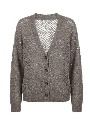 BRUNELLO CUCINELLI: Cárdigans - Cárdigan - Gris