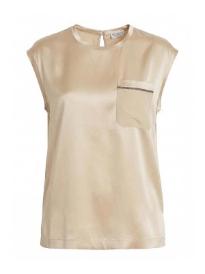 BRUNELLO CUCINELLI: Blusen - Bluse - Hellbeige