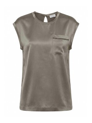 BRUNELLO CUCINELLI: Blusas - Blusa - Gris