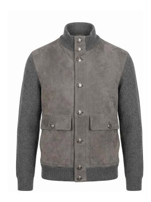 BRUNELLO CUCINELLI: leather jacket - Leather Jacket