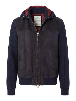 BRUNELLO CUCINELLI: Bomberjacken - Bomberjacke - Blau