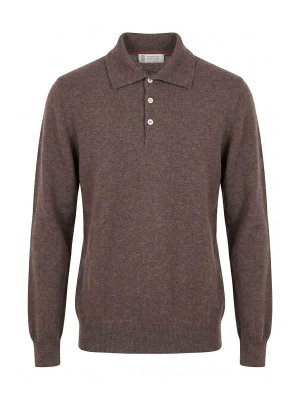 BRUNELLO CUCINELLI: Strickpullover mit Rundhalsausschnitt - Rundhalspullover - Grau