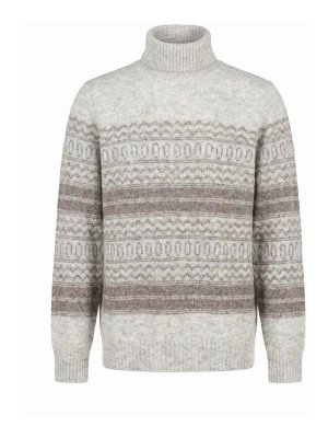 BRUNELLO CUCINELLI: Strickpullover mit Rundhalsausschnitt - Rundhalspullover - Weiß