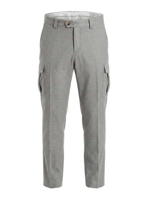 BRUNELLO CUCINELLI: Pantalons casual - Pantalons Décontractés - Gris Clair