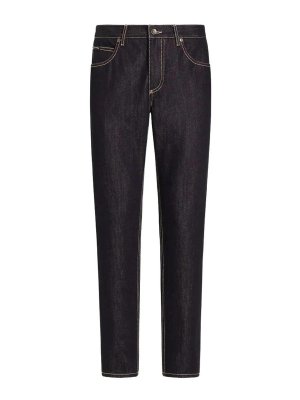 DOLCE & GABBANA: jeans dritti, a sigaretta - Jeans elasticizzati regolari