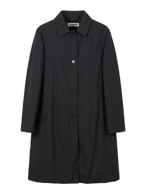 JIL SANDER: ニーレングスコート - 膝丈コート - 黒