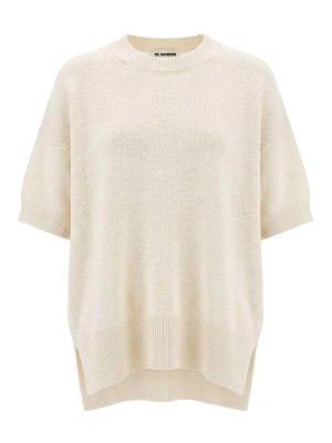 JIL SANDER: Pull col rond - Pull Col Rond - Beige