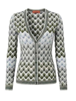 MISSONI: Cárdigans - Cárdigan - Azul
