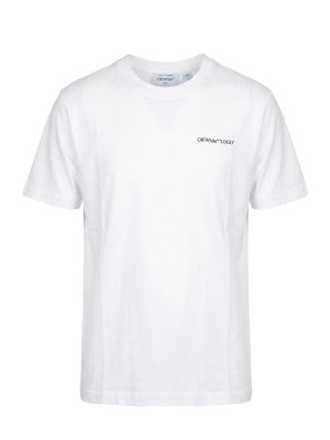 OFF-WHITE: t-shirt - T-shirt regolare con scritta