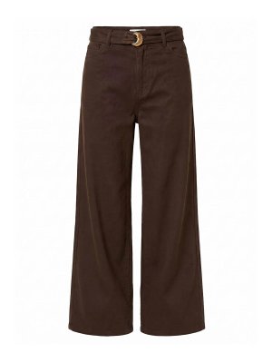 TWINSET: Jeans à jambe droite - Jean Droit - Marron
