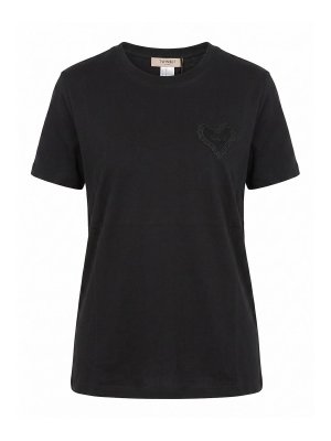 TWINSET: T-shirts - T-Shirt - Schwarz
