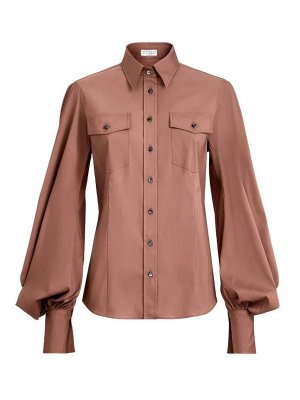 BRUNELLO CUCINELLI: シャツ - シャツ - ダークレッド
