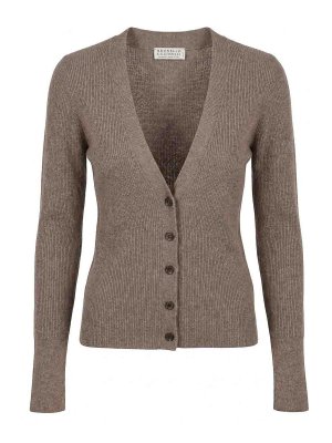 BRUNELLO CUCINELLI: Cardigans - Cardigan - Marron