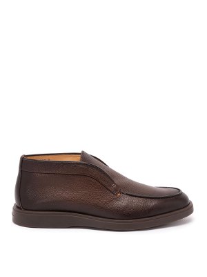 SANTONI: レースアップシューズ - 編み上げ靴 - ダークブラウン