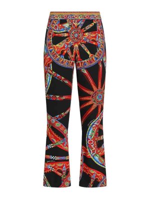 DOLCE & GABBANA: pantaloni casual - Pantaloni di seta