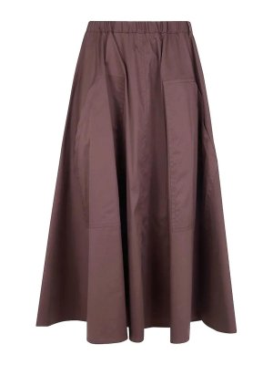 BLACK LABEL: Jupes longues - Jupe Longue - Marron