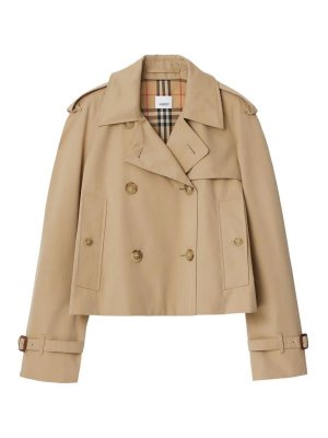 BURBERRY: trench coats - Crop Trench Coat