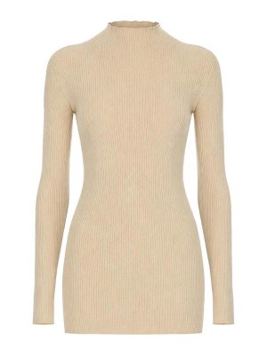 RICK OWENS: Turtlenecks & Polo necks - High Neck Knit Sweater